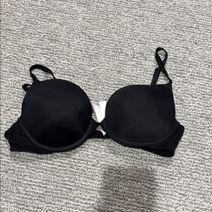 Pink Elegant Black Women's Bra